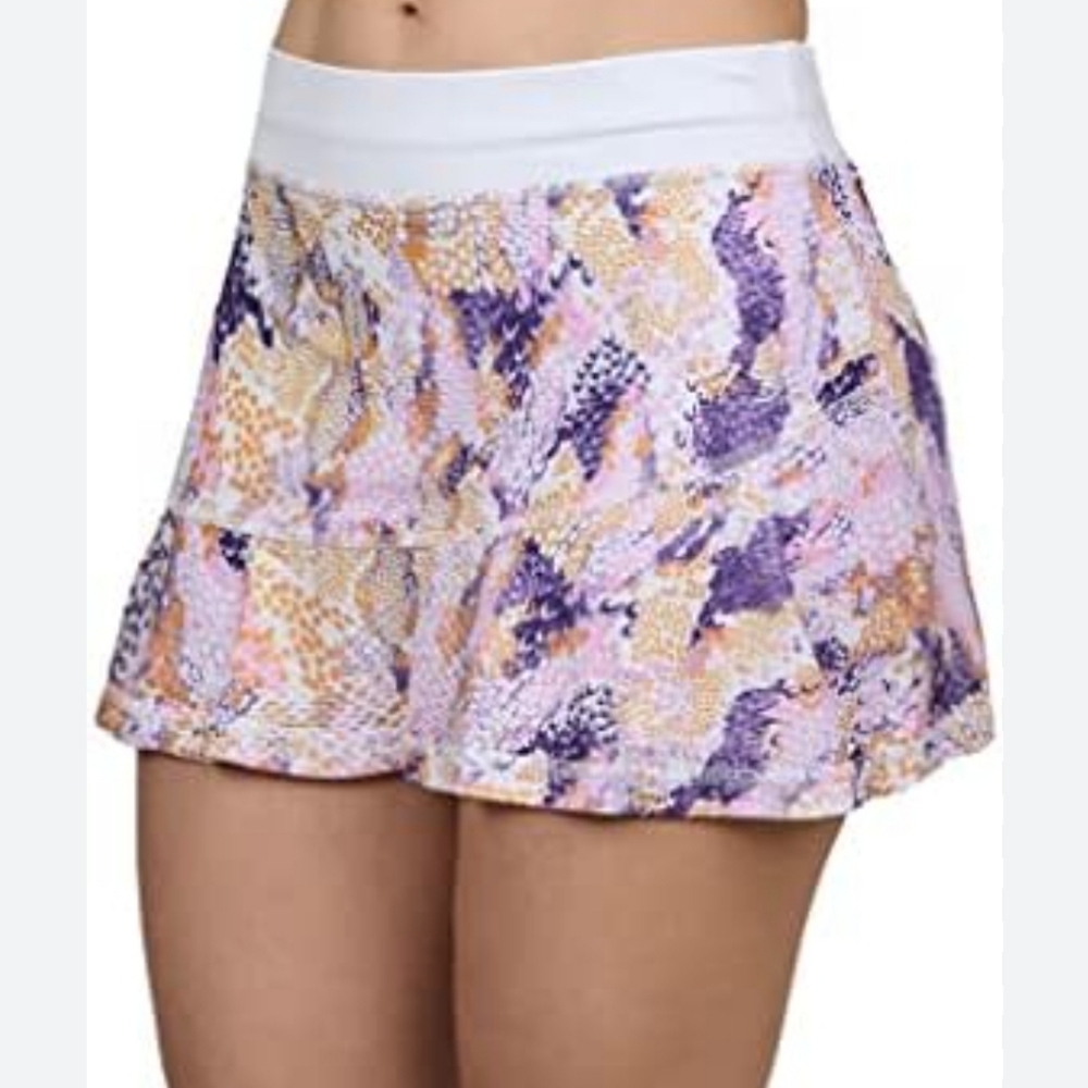 SOFIBELLA 13" Airflow Tennis Skort In Sweet Pea Size XL